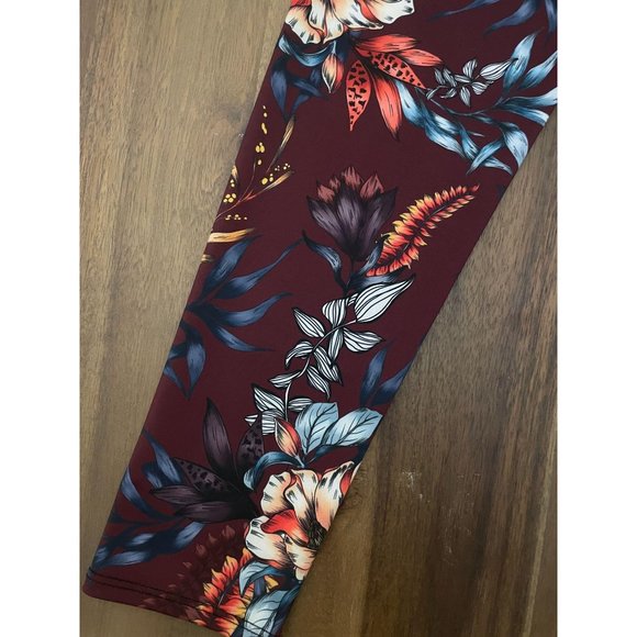 Onzie High-Rise Majestic Floral Leggings Large - Picture 8 of 12